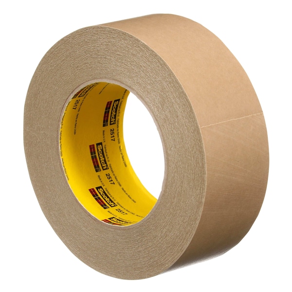 3M Splicing Tape, 48 mm W x 55m L, 6.5 mil Thick, Brown, Rubber Adhesive, 24 PK - 2517