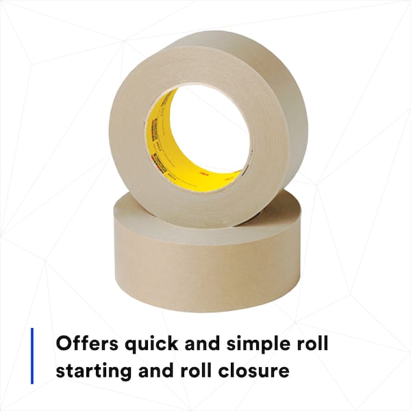 3M Splicing Tape, 48 mm W x 55m L, 6.5 mil Thick, Brown, Rubber Adhesive, 24 PK - 2517