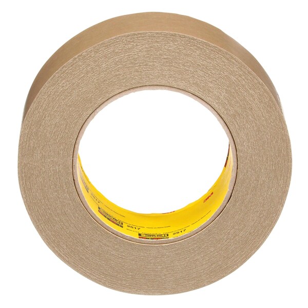 3M Splicing Tape, 48 mm W x 55m L, 6.5 mil Thick, Brown, Rubber Adhesive, 24 PK - 2517