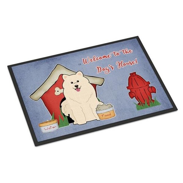 Carolines Treasures Carolines Treasures BB2784MAT Dog House Collection Samoyed Indoor or Outdoor Mat; 18 x 0.25 x 27 in. - BB2784MAT