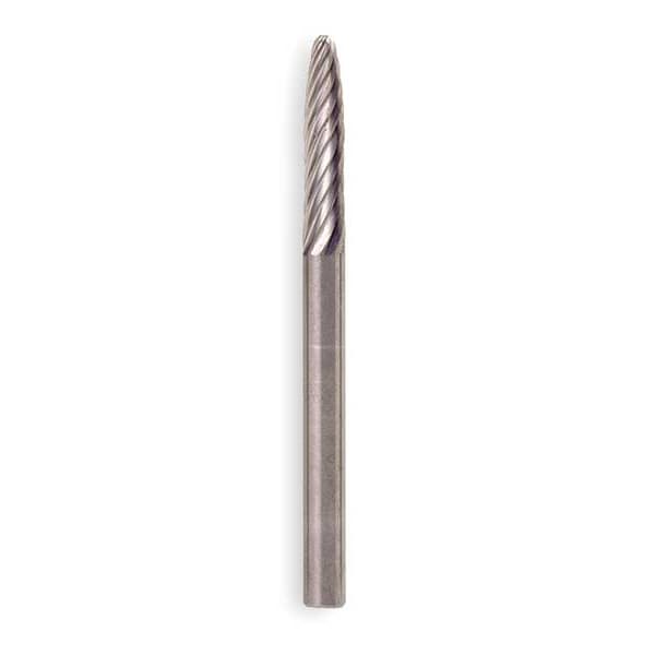 Widia Carbide Bur Aluminum Cut, Rnd Nose, 3/8 - M40545