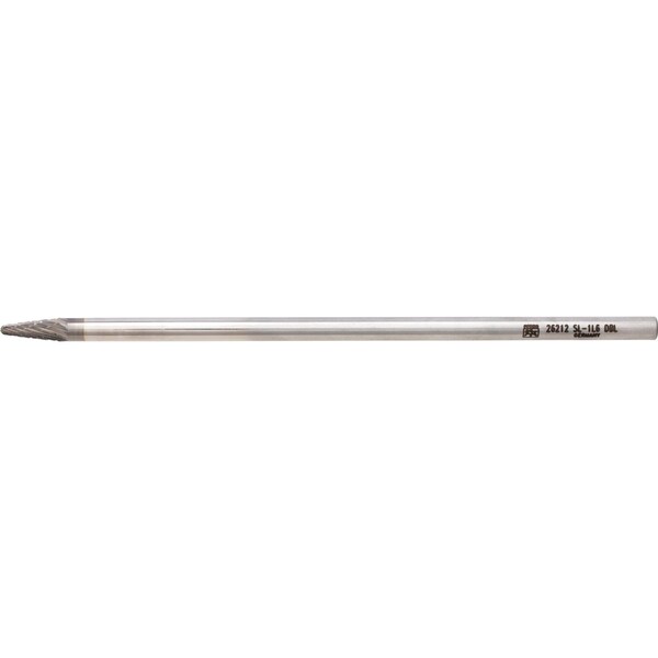 Pferd Carbide Bur - 14 Degree Taper, DBL Cut - 1/4" x 5/8" x 1/4" Ext. Shank - SL-1L6 - 26212