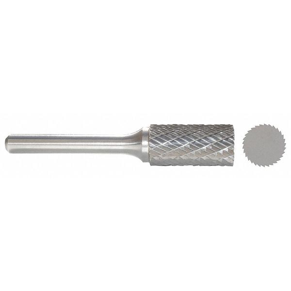 Zoro Select Carbide Bur, Cylinder, 5/32 In, 1/8 Shank - 310-002008