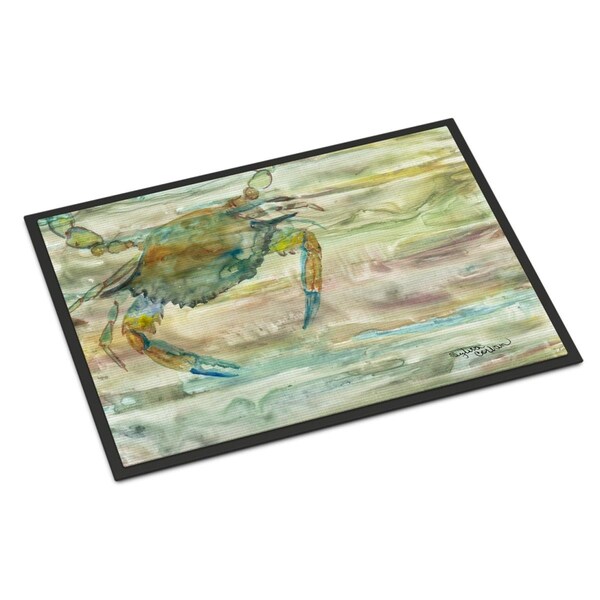Carolines Treasures 24 x 36 in. Blue Crab Sunset Indoor or Outdoor Mat - SC2013JMAT
