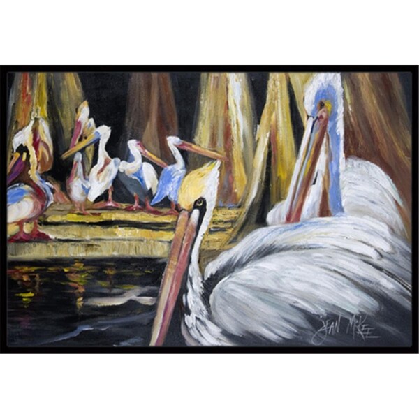 Carolines Treasures Pelicans Indoor and Outdoor Mat- 18 x 27 in. - JMK1137MAT