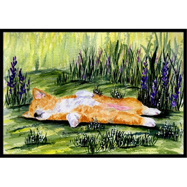 Carolines Treasures Corgi Doormat - 24 x 36 in. - SS8465JMAT
