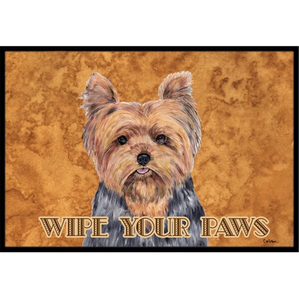 Carolines Treasures 24 x 36 in. Yorkie Indoor Or Outdoor Doormat - SC9123JMAT