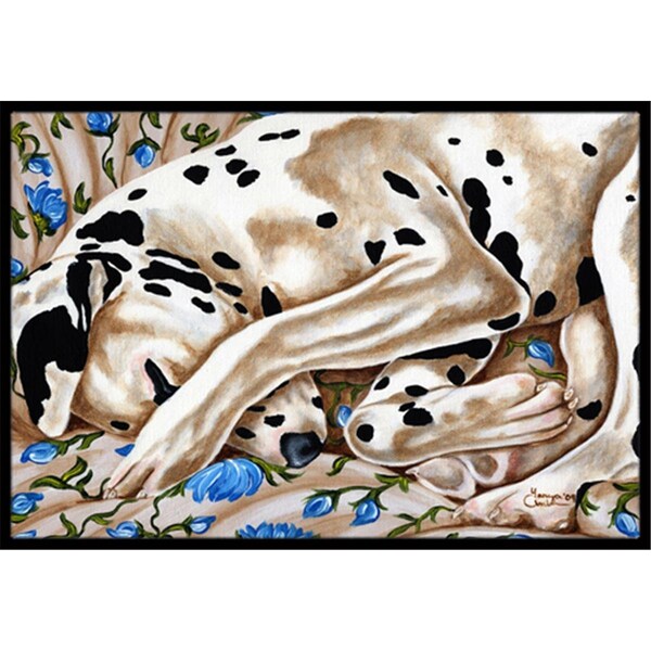 Carolines Treasures Bed of Roses Dalmatian Indoor or Outdoor Mat- 18 x 27 - AMB1407MAT