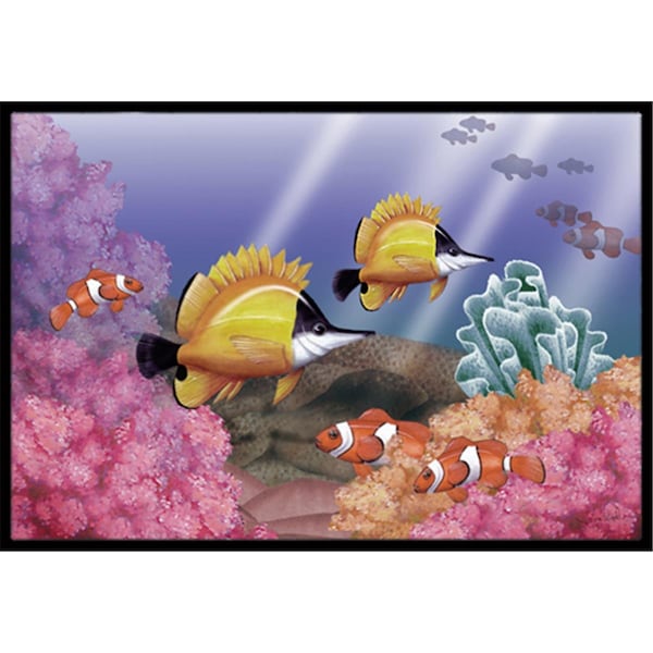 Carolines Treasures Undersea Fantasy 6 Indoor and Outdoor Mat- 18 x 27 in. - PTW2031MAT