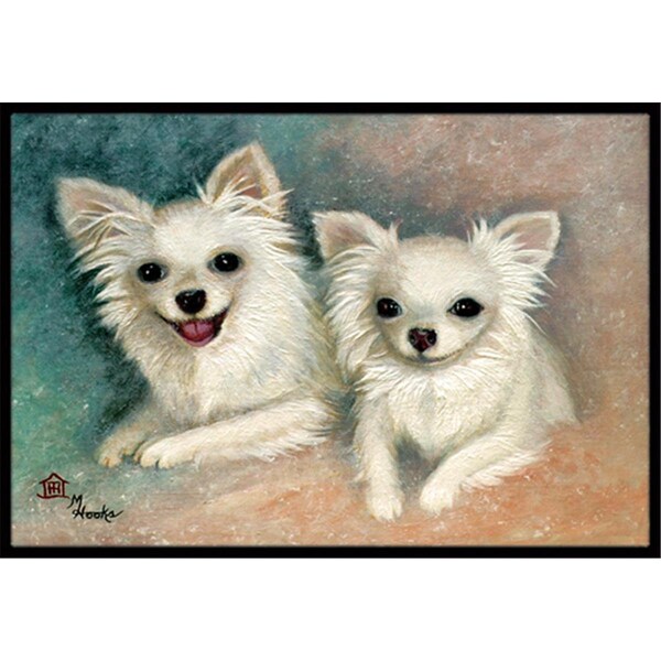 Carolines Treasures Chihuahua The Siblings Indoor and Outdoor Mat- 18 x 27 in. - MH1064MAT