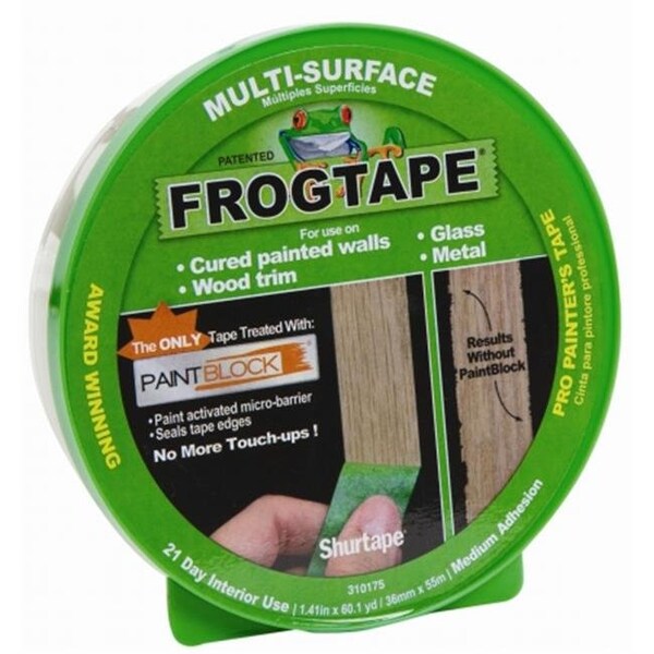 Shurtech Brands Shurtech 1358465 1.41 in. X 60 Yards Green Multi-Surface Painters Tape - 1358465