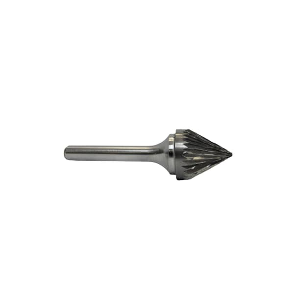 Eagle Taptek Cutting Tools SJ-2 5/16 60 DEGREE INCLUDED SOLID CARBIDE DOUBLE CUT BURR - CB-SJ-2-D