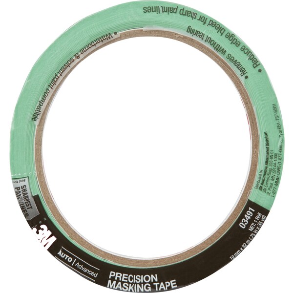 3M Precision Masking Tape, 3/4 in X 35 yd, 03491, 24PK - 3491