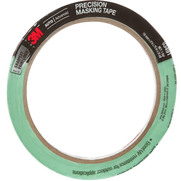 3M Precision Masking Tape, 3/4 in X 35 yd, 03491, 24PK - 3491