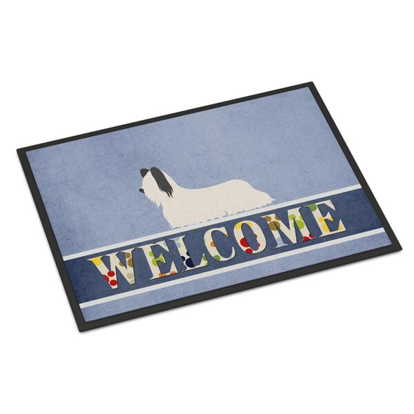 Carolines Treasures Skye Terrier Welcome Indoor or Outdoor Mat - 18 x 27 in. - BB8278MAT