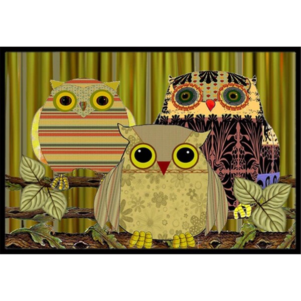 Carolines Treasures Fall Wisdom Owl Indoor and Outdoor Mat- 24 x 36 in. - PJC1091JMAT