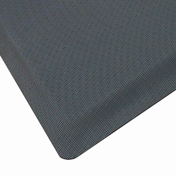 Rhino Mats Black Dual Purpose Anti-Fatique Mats, 5/8" Thick, Corrugated, Rubber - DP-3660C