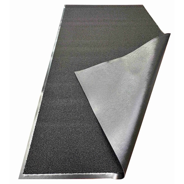 Crown Matting Technologies Wiper Mat, Polypropylene, 5/16" Thick, Black, 3' W x 12' L - AU 0312BK