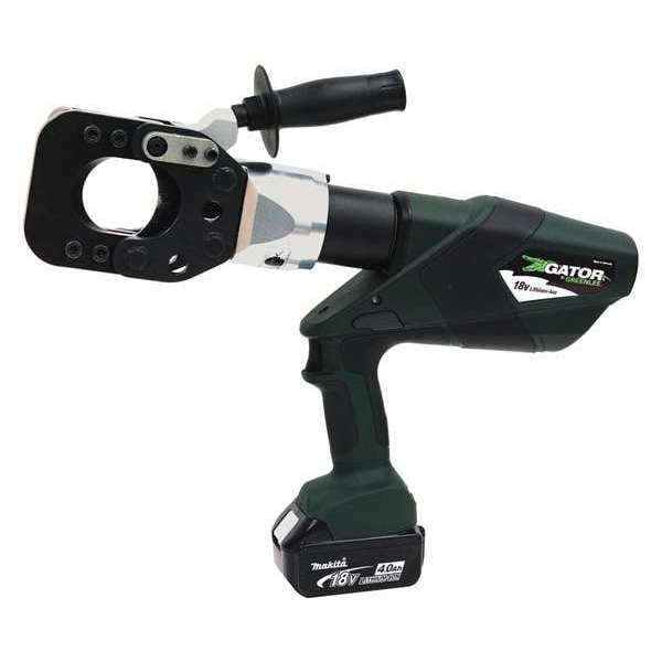 Greenlee Cordless Wire Cutter, 18 V DC, Li-Ion Battery, Gator Series - ESG55LX11