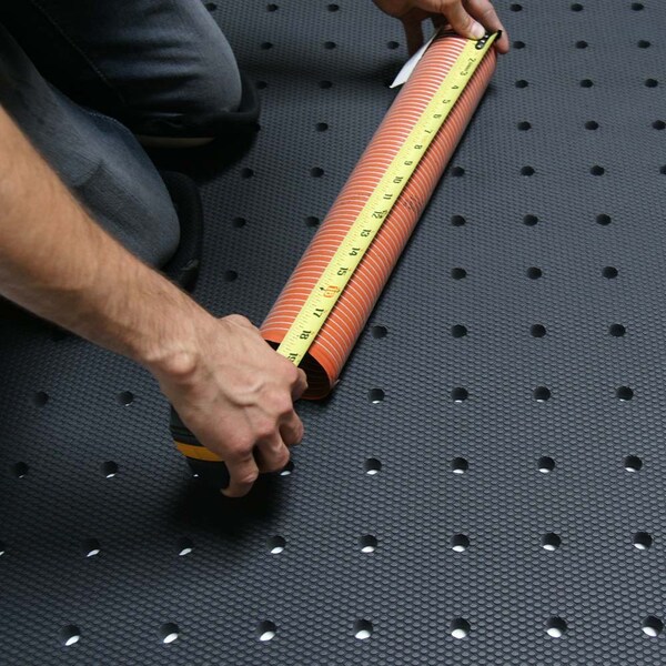 Rubber-Cal Antifatigue Mat, 5 ft. L x 3 ft. W, 3/4 in Thickness, Rubber, Red - 03-233-DH-RE-35