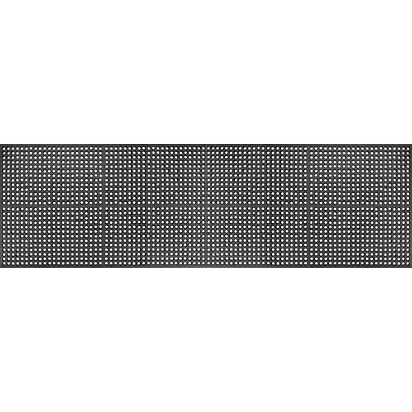Apache Mills Drainage Mat, Rubber, 20 ft W x 3 ft L, Black - 3917609203X20