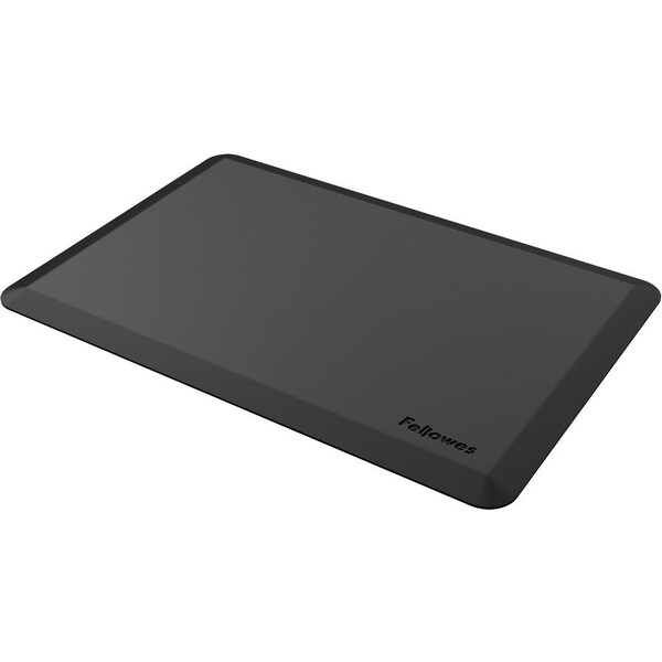 Fellowes Antifatigue Mat, 24 in L x 3 ft W, .75 in Thickness, Black - FEL8707002