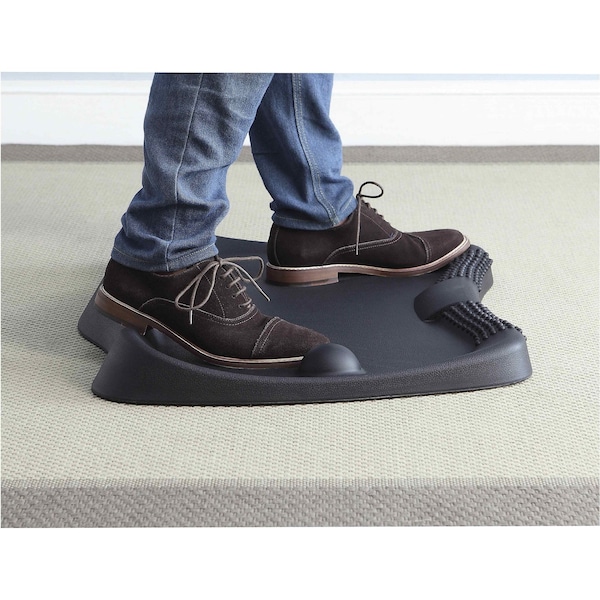 Lorell Antifatigue Mat, 21.60 in L x 26.40 in W, 2.40 in Thickness, Black - 99537
