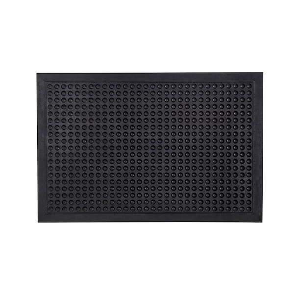 Floortex Antifatigue Mat, 47 in L x 35 in W, 0.63 in Thickness, 100% Recycled Rubber, Black - NRAFFLRU0101