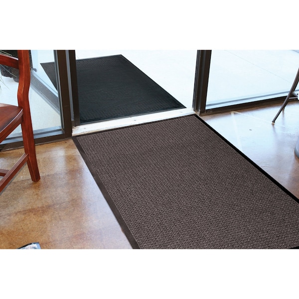 Genuine Joe Waterguard Floor Mat, Charcoal, 36 in W x 10 ft L - GJO59460