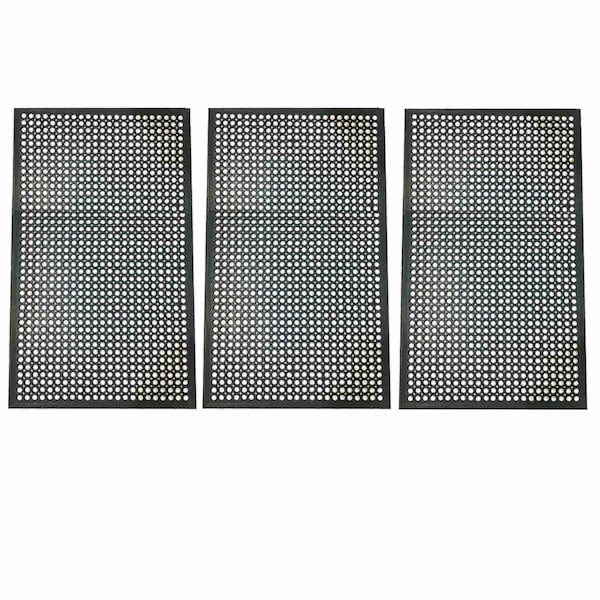 Buffalo Tools 3 x 5 Foot Industrial Rubber Floor Mat - 3 Pack, 3PK - RMAT353PK