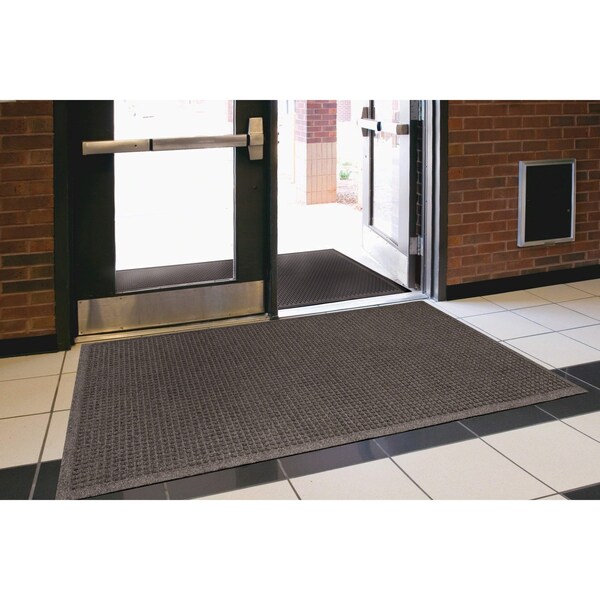 Guardian Floor Protection Floor Mat, 0.13" Thick, Charcoal, 36 in W x 60 in L - EG030504