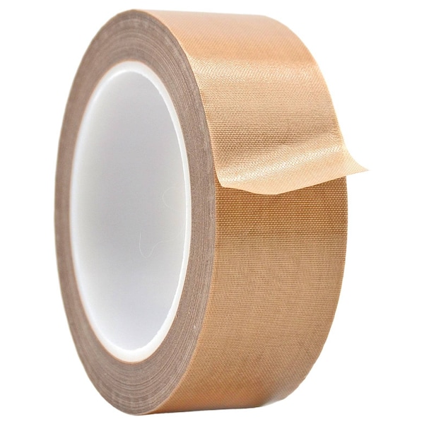 Wod Tape TFE28SW PTFE Fiberglass Cloth Teflon Tape Self Wound: 2 in. x 36 yds, 18PK - WOD TFE28SW-02000-18-36-BRO
