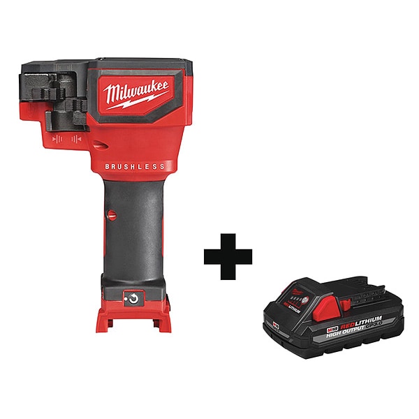 Milwaukee Tool Cordless Cable Cutter Kit, 18.0, Li-Ion Battery, M18(TM) Series - 2872-20, 48-11-1835