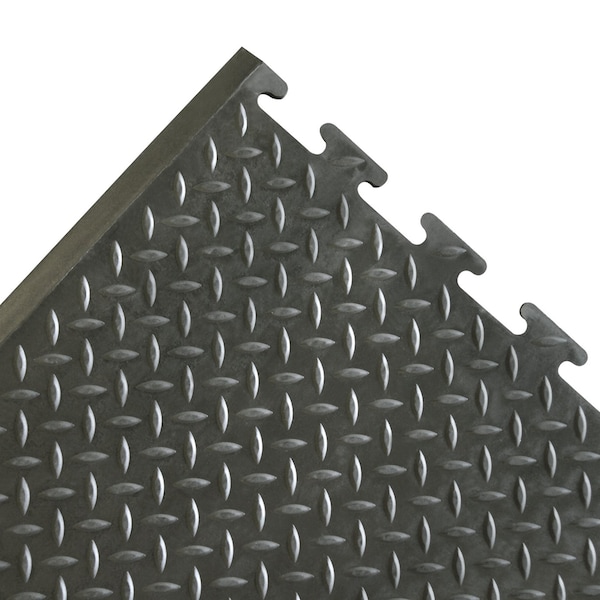 Rubber-Cal "Foot-Rest" Interlocking Anti-Fatigue Floor Mat - 1/2 in x 28 in x 31 in - Finished Tile - 03_146_WEB