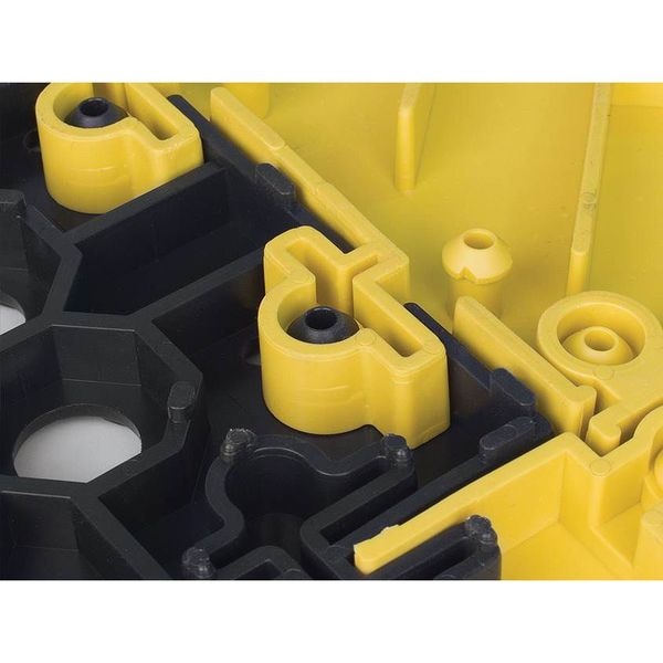 Notrax Interlocking Drainage Mat, 5 ft L x 3 ft W, 1 in Thickness, PVC, Diamond, Black - 620S0035BY
