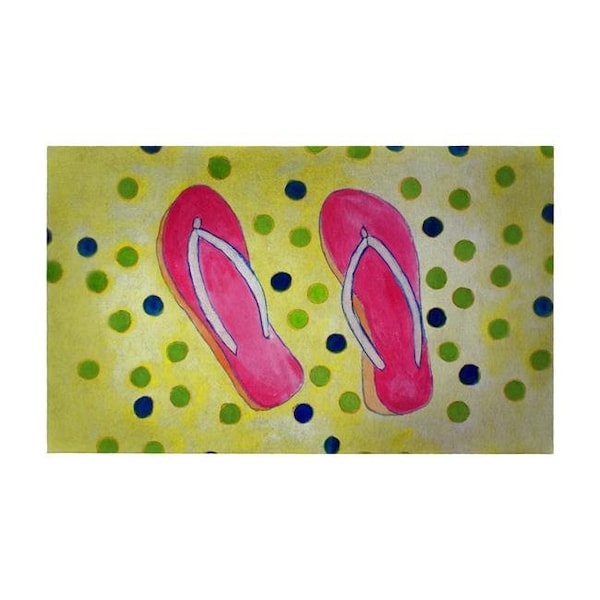Betsy Drake Betsy Drake DM404G Flip Flops Door Mat - 30 x 50 in. - DM404G