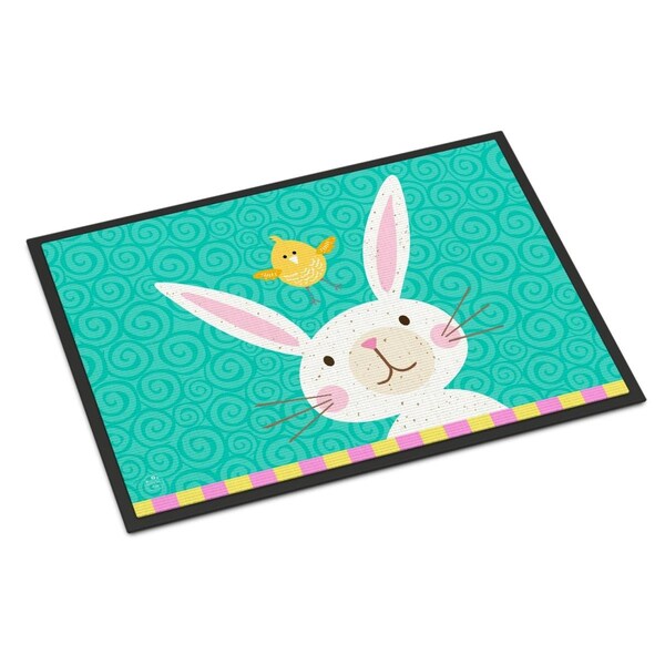 Carolines Treasures 18 x 27 in. Happy Easter Rabbit Indoor or Outdoor Mat - VHA3032MAT