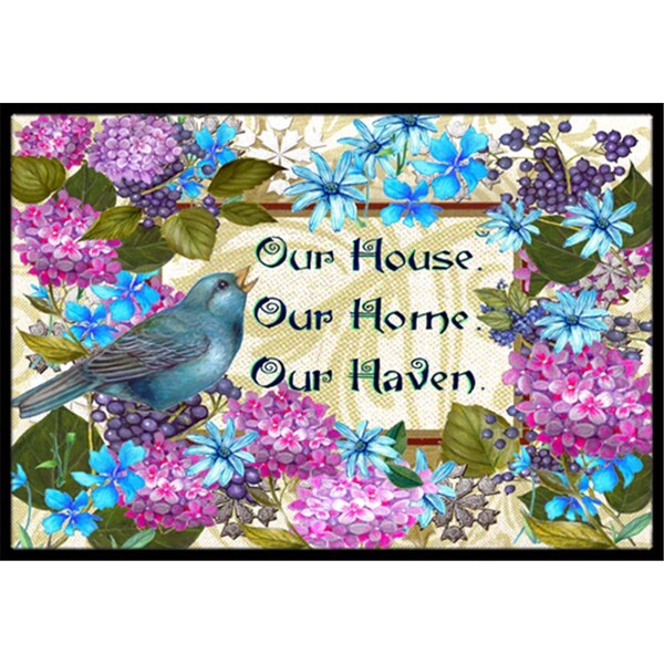 Carolines Treasures Our House Our Home Our Haven Indoor and Outdoor Mat- 24 x 36 in. - PJC1102JMAT