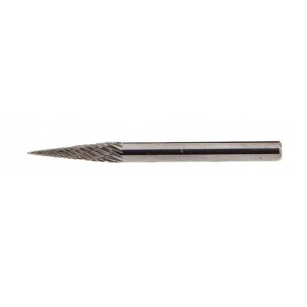 Forney Tungsten Carbide Burr, 1/8 in Taper Pointed SM-42 - 60138