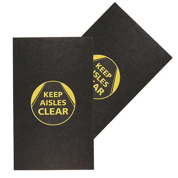 Pig Entrance Mat, Polypropylene, 1/8 in Thick, Black, 3 ft W x 5 ft L - GRPWS3501-BK
