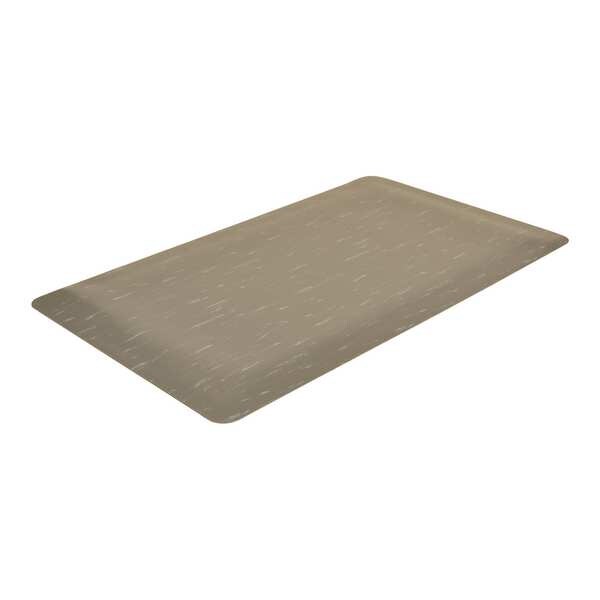 Zoro Select Antifatigue Mat, 57 ft. L x 3 ft. W, 1" Thickness, Vinyl, Marble, Gray/White - 36VK63