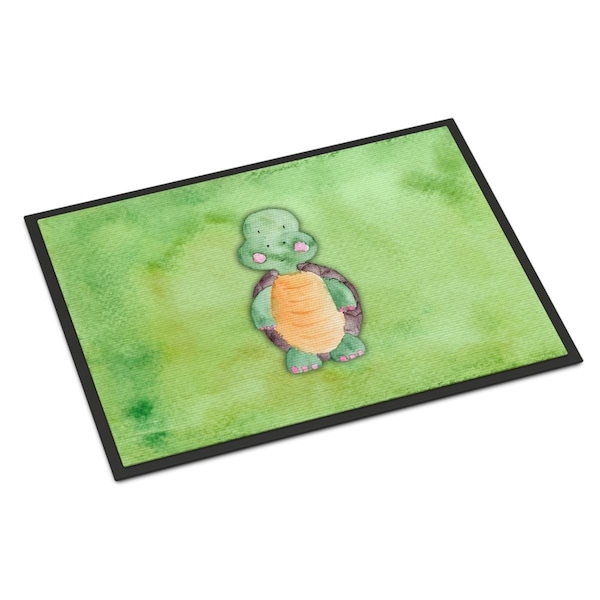 Carolines Treasures 18 x 27 in. Turtle Watercolor Indoor or Outdoor Mat - BB7382MAT
