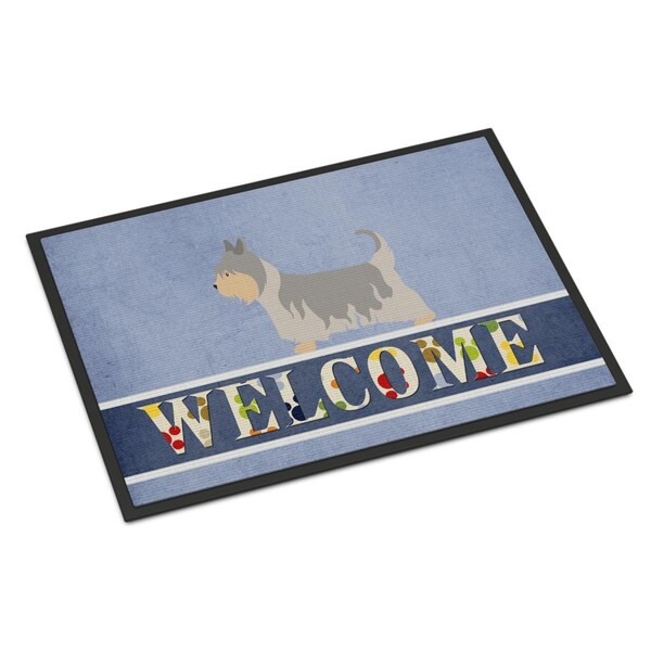 Carolines Treasures Australian Silky Terrier Welcome Indoor or Outdoor Mat - 18 x 27 in. - BB8307MAT