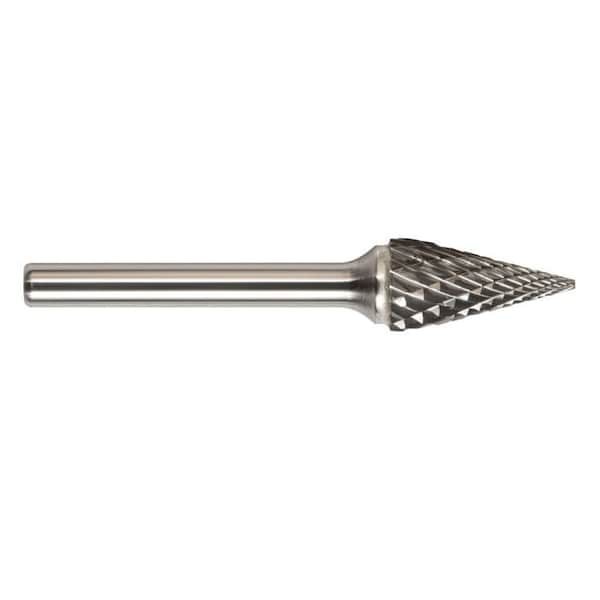 Magnum Carbide Burr, Series 7000M, Pointed, 14 Head Dia, 114 Length of Cut, ConePointed Shape SM H - 7M116DSC