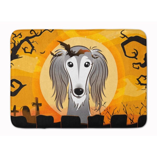 Carolines Treasures Halloween Saluki Machine Washable Memory Foam Mat - BB1787RUG