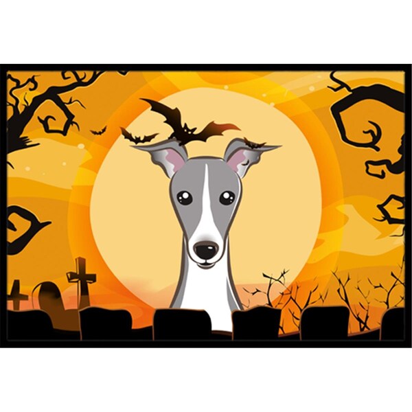 Carolines Treasures Halloween Italian Greyhound Indoor and Outdoor Mat- 18 x 27 in. - BB1794MAT