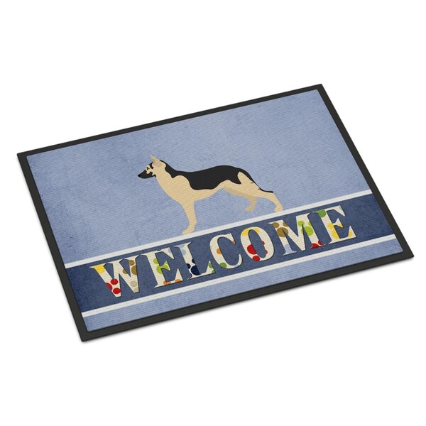 Carolines Treasures German Shepherd Welcome Indoor or Outdoor Mat - 18 x 27 in. - BB8330MAT
