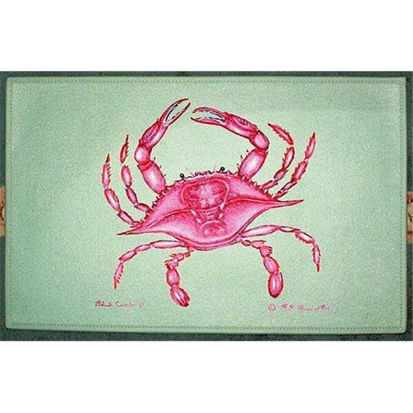 Betsy Drake Betsy Drake DM102 Pink Crab Door Mat 18"x26" - DM102