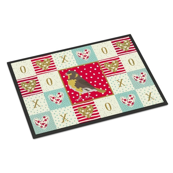 Carolines Treasures 24 x 36 in. Spanish Canary Love Indoor or Outdoor Mat - CK5508JMAT
