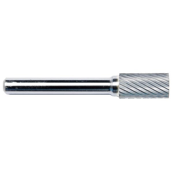 Zoro Select Carbide Bur, Cylindrical Flat End, 1/2 - 19D643